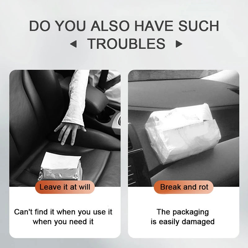 Cajas de pañuelos para visera de sol de fibra de carbono.