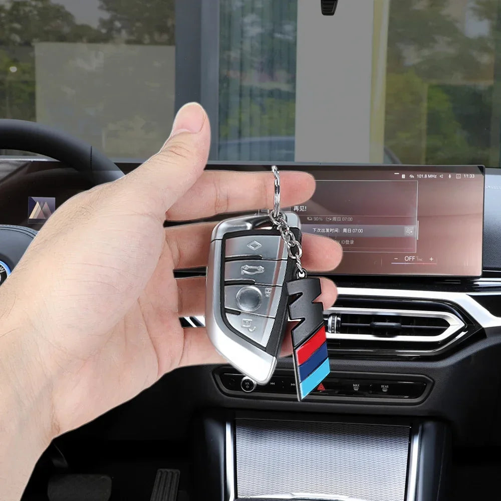 Llavero Metálico Estilo Auto para BMW (E46, E39, E90, X1, X3, X5 y más)