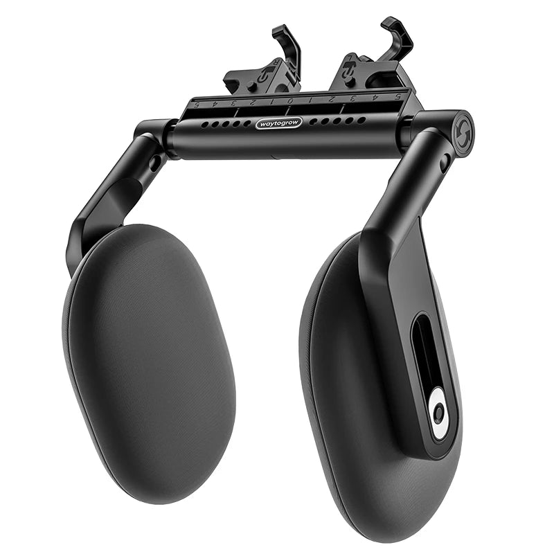 Almohada para reposacabezas de coche espuma viscoelástica ajustable de 3 puntos con rotación de 360 grados para niños y adultos